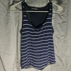 Navy and white stripe tank